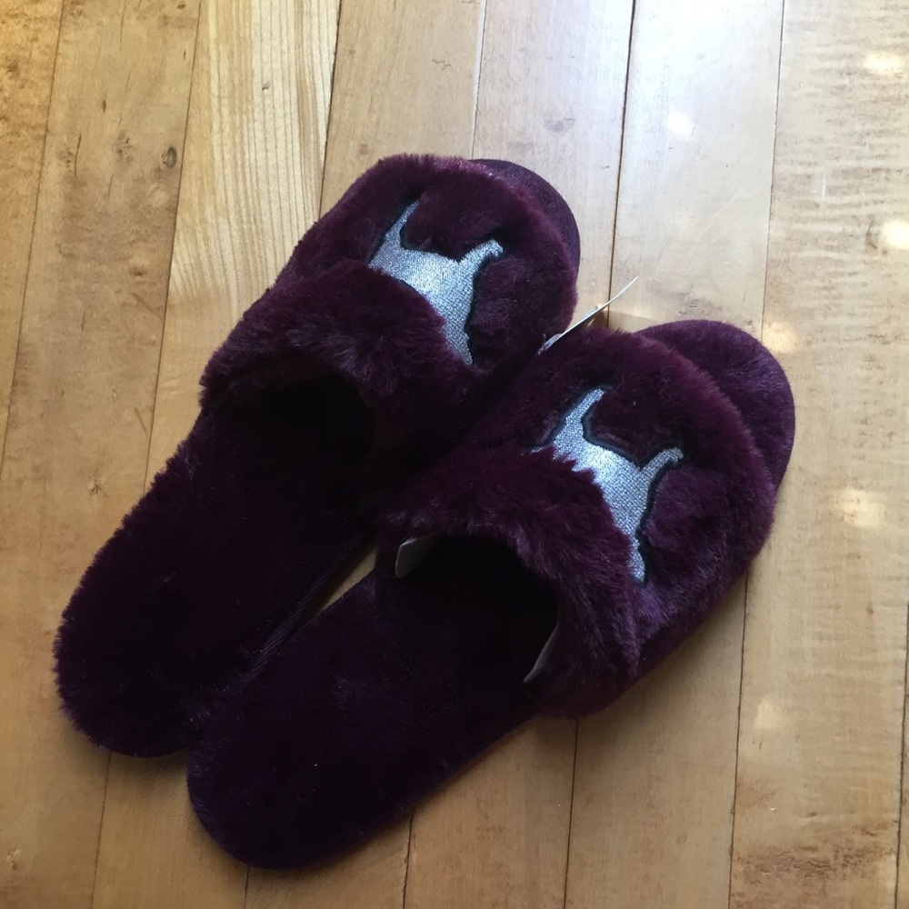 PINK maroon slippers!